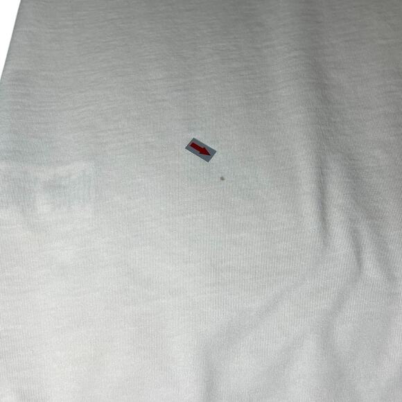 Travis Mathew Polo Shirt Mens Large White Green Chive Golf Performance‎ Stretch - Picture 7 of 7